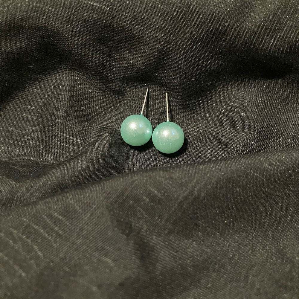 Women’s Earrings Large Blue Pendant
